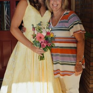 Sherri Hill yellow prom/formal dress